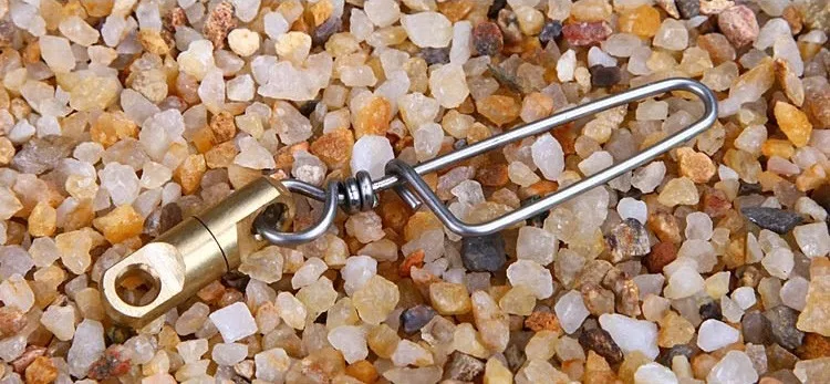 fishing snap swivels stainless steel&brass rolling barrel swivel Fishers zone carp swivel  fishing Accessories New0024