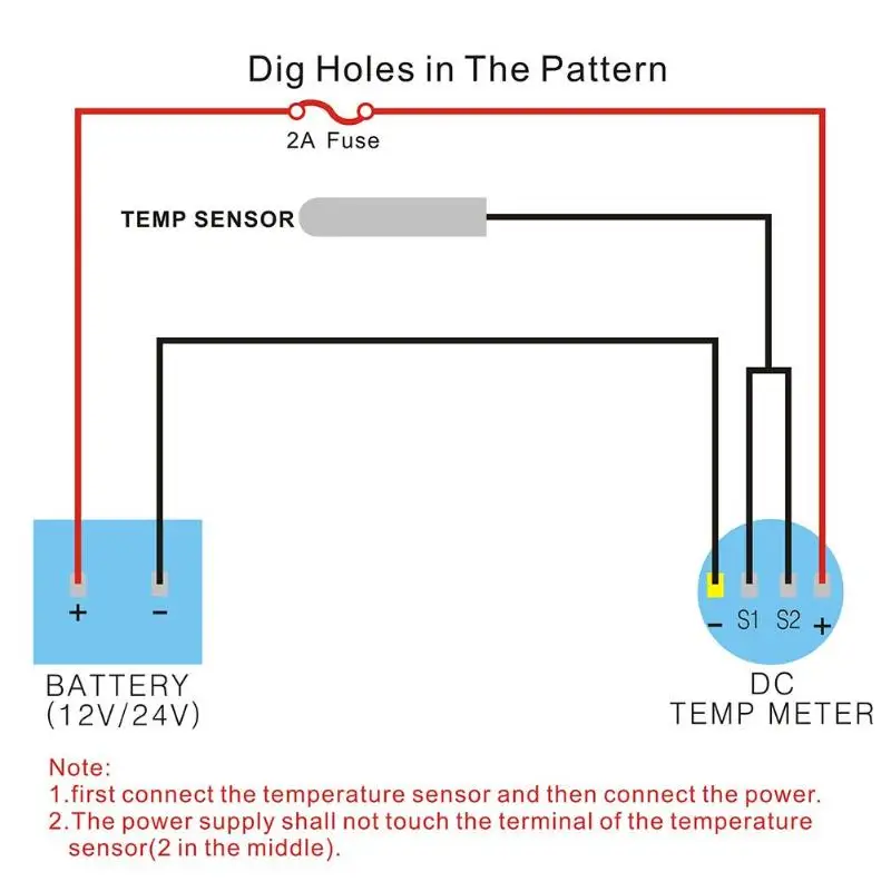 40~ 125℃ 12 V/24 V IP66 мини цифровая литиевая батарея Авто термометр Водонепроницаемый Температура измерителем влажности и температуры автомобильные аксессуары