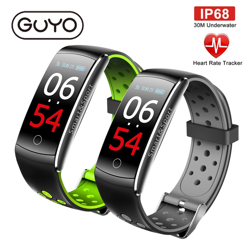 

Smart Watch IP68 Waterproof Heart Rate Monitor Smart Wristband Fitness Tracker Bluetooth For Android IOS phone women men