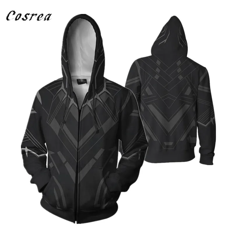 

Avengers 4 Endgame Black Panther 3D Print Hoodies Sweatshirt Iron Man Thanos Captain America Coat Jacket Hoodie for Men Women