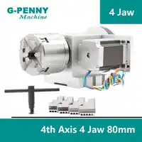 Verkauf! 80mm 4 Kiefer CNC 4th Achse CNC teilapparat/Rotation 6:1 Achse/EINE achse kit für Mini CNC router/stecher holzbearbeitung gravur
