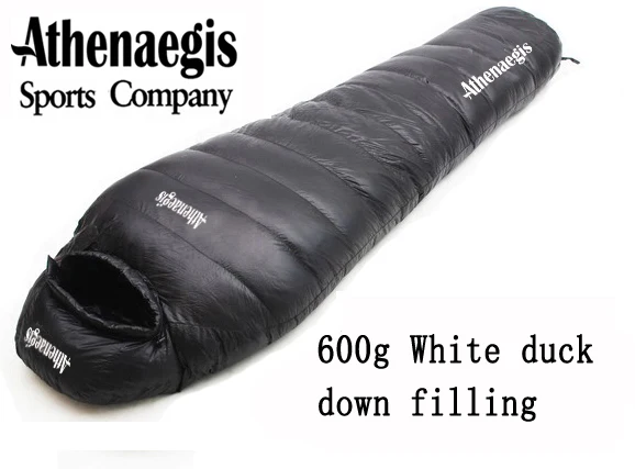 

Athenaegis 600G white duck down filling can be spliced mummy ultra-light camping comfortable sleeping bag