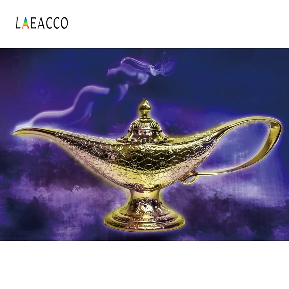 

Laeacco Aladdin's Lamp Baby Portrait Dreamy Backdrop Photography Backgrounds Customized Photographic Backdrops for Photo Studio