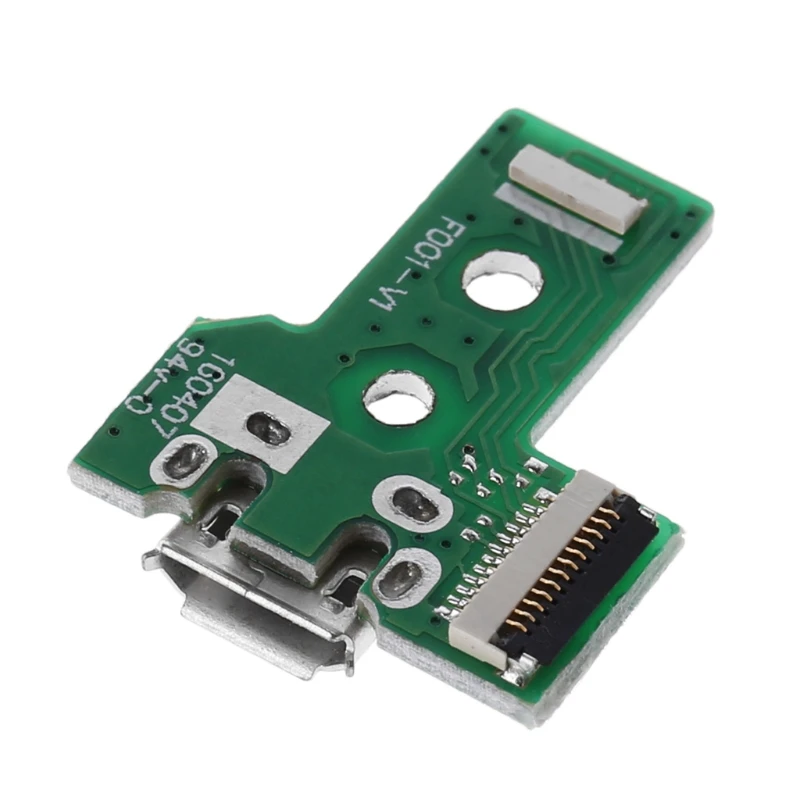 

USB Charging Port Board With 12 Pin Flex Cable For JDS-030 PS4 Controller July 271 Drop ship