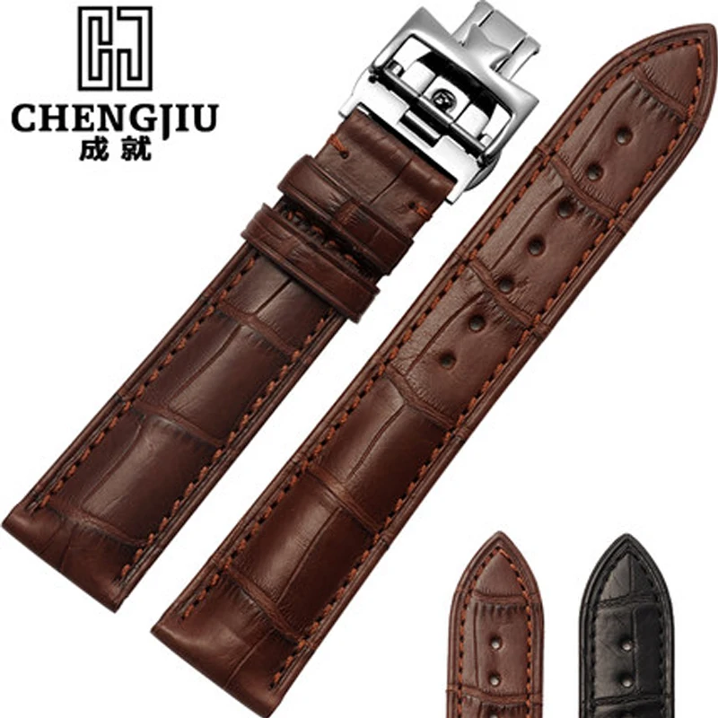 

Women Crocodile Leather Watch Strap For Vacheron Constantin/Melisa/Longines Men Genuine Leather Bracelet Watchband Montre