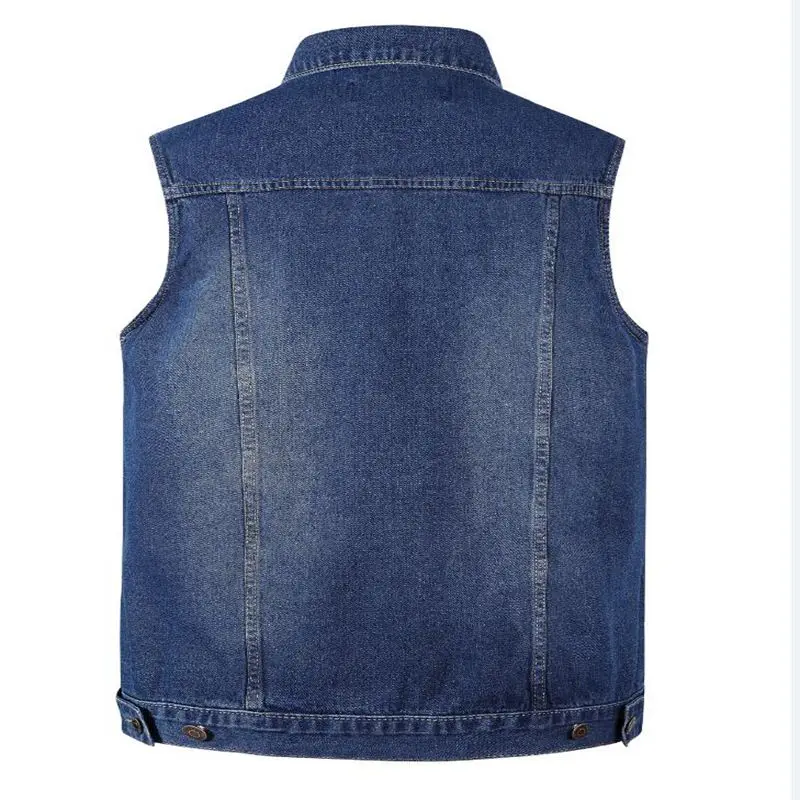 new Men Denim Vest Spring and Summer Autumn Cowboy Sleeveless Male Waistcoat Short Style Mens Denim Vests Outerwear Designer new Men Denim Vest Spring and Summer Autumn Cowboy Sleeveless Male Waistcoat Short Style Mens Denim Vests Outerwear Designer