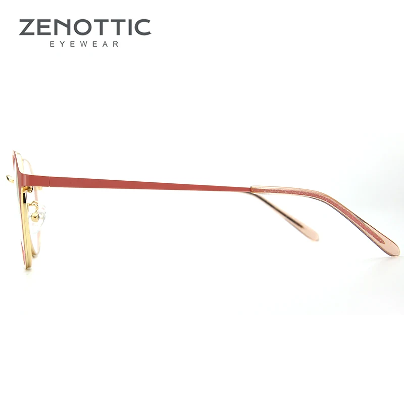 ZENOTTIC винтажная круглая рамка очки по рецепту женские ретро оптические для