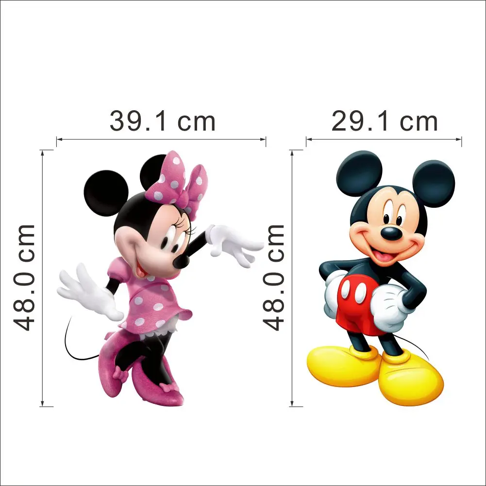 Indah Mickey Dan Minnie Mouse Stiker Dinding Untuk Anak Anak
