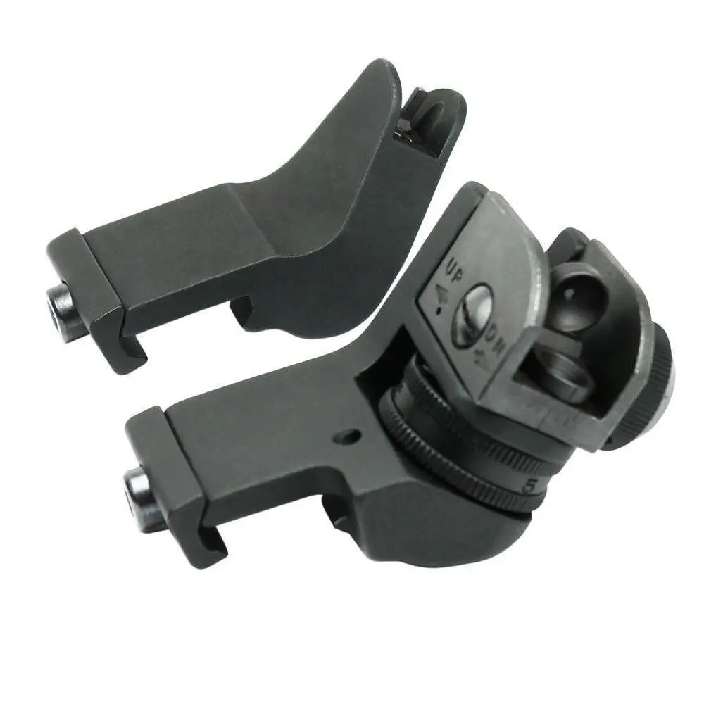 

Hunting Aluminum Front & Rear 45 Degree Rapid Transition Backup Iron Sight Set