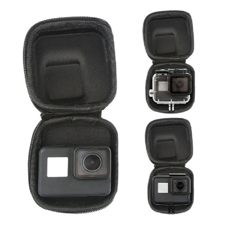 For GoPro5/6/7 OSMO ACTION Mini PU Protective Case Bag Camera Storage Box For DJI OSMO ACTION Sport Camera Accessories