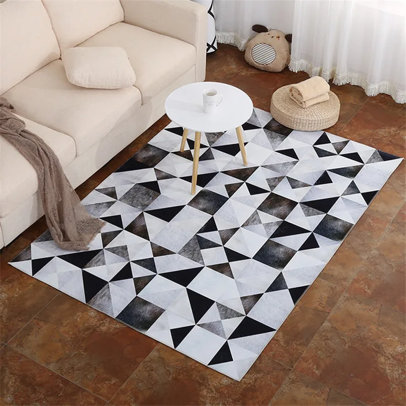 Домашний текстиль, нордические ковры с геометрическим принтом, коврик для двери, ковер для гостиной, детский игровой коврик, большой коврик, Настольный коврик для чая