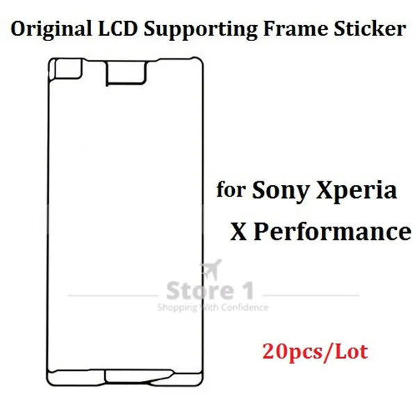 20pcs/lot Original for Sony Xperia X Performance Front LCD Supporting Frame Housing Cover Adhesive Sticker Touch Screen Glu | Мобильные