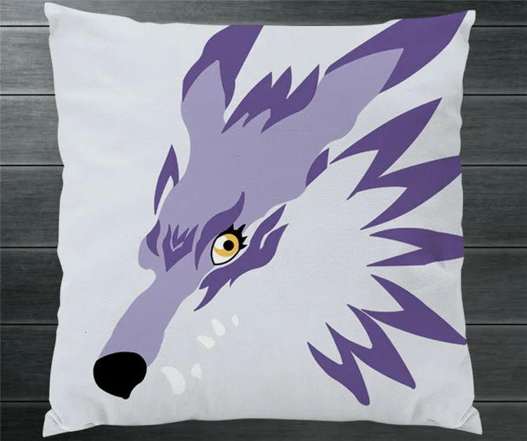 Digimon Adventure Greymon Garurumon Двусторонняя 40x40 см наволочка чехол для подушки Чехол косплея