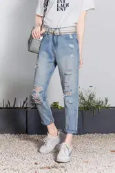 Новый высокоэластичный облешающий джинсовые зауженные джинсы длинные Для женщин джинсы NP1860-NP1867 брюки узкие джинсы с высокой талией