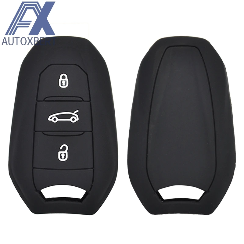 Силиконовый чехол для дистанционного ключа AX брелка с 3 кнопками Peugeot 208 308 508 3008 5008