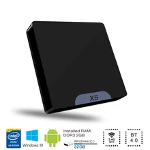 Promos Black Friday et Cyber Monday AliExpress 2017. Kits DIY Arduino, Raspberry, imprimantes 3D, caméras IP 172 X5 Dual system Mini PC Intel Atom X5 - Z8350 2GB 32GB Windows 10 / Android 5.1 Bluetooth 4.0 USB 3.0 2.4G WiFi HDMI EU Plug