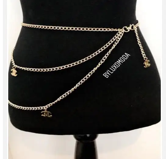 Chain Belt with Charmsin Women's Belts from Apparel Accessories on