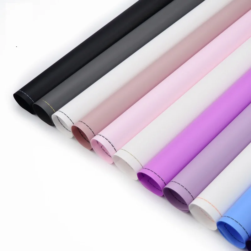 

20 sheets/lot Waterproof Plastic Wrapping Paper Flower Packing paper Flower Packaging Paper DIY crafts supplie Material 60*60cm