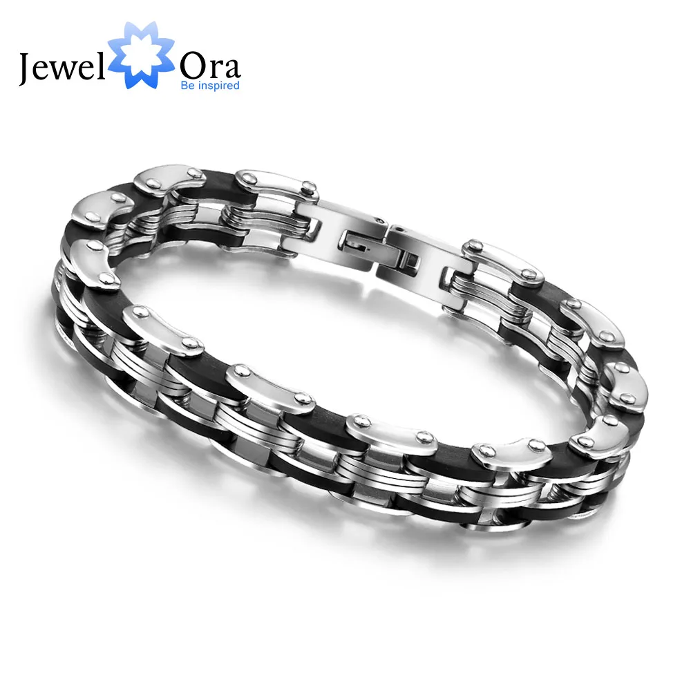 

Stainless Steel Bracelet & Bangle 210mm Strand Rope Charm Chain Wristband Men's Bracelet Gifts For Him(JewelOra BA100159)