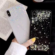 Блестящие звезды с блестками Мягкий силиконовый чехол для samsung Galaxy A30 A10 A20 A40 S A60 A70 A50 телефон Сумки J4 J6 крышка A9S A750