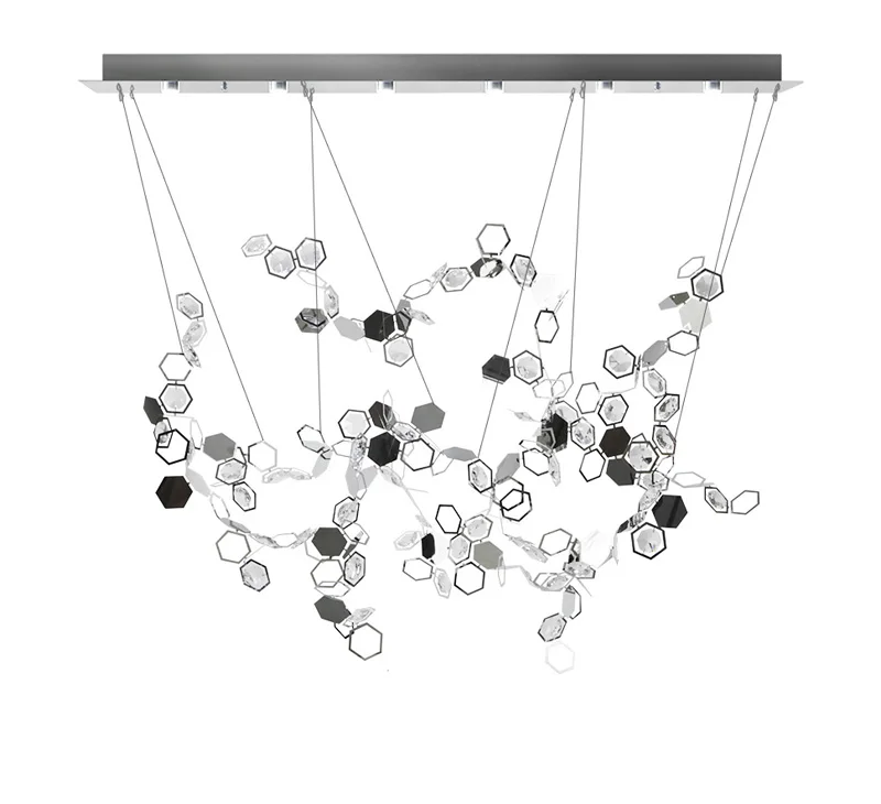 

Asfour Crystal Chandelier Led Hanging Lamp for Dining Room Clothing Store Lighting Fixtures Home Art Decor Suspension Luminaire