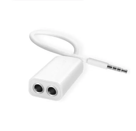 

2PCS 3.5 Jack Aux Audio Cable earphones Splitter Adapter 1 to 2 for Apple iPhone 4 5 5s 6 6S plus iPad iPod laptop MP3 Player