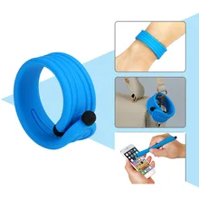 Универсальный емкостный сенсорный экран ручка для планшет сенсорный ручки для samsung силиконовый ремешок на запястье для мобильного телефона стилус для iphone