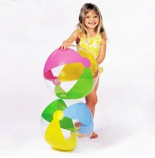 

Diameter 61CM PVC Floating Transparent Handball Inflatable Beach Balls Water Toy Ball Summer Water Sports Free Shipping