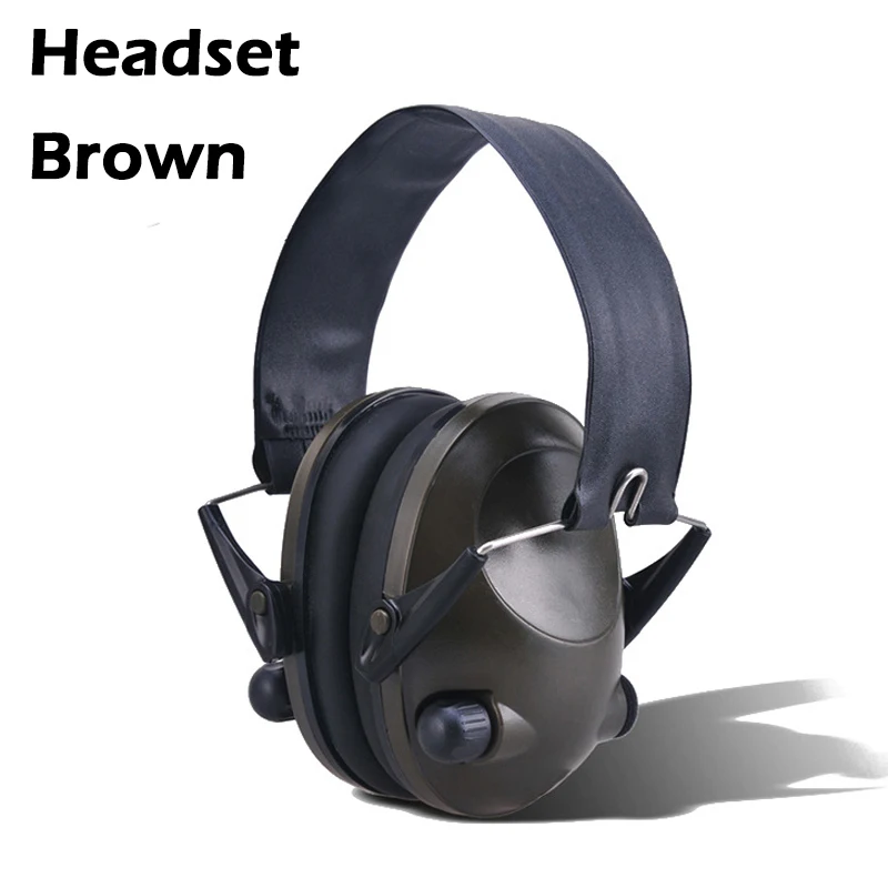 Складная Анти-шум электронная съемка гарнитура/наушник Спорт на открытом воздухе ударное Усиление звука Тактический слуховой защитный - Цвет: Tactical headset 2
