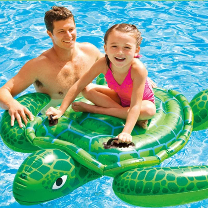 DMAR 150cм Гигантская Надувная Черепаха Надувной Матрас для Купания для Детей Детский Плавательный Круг Для Плавания Надувные Игрушки для