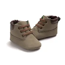 Newborn Baby Kids Boys Classic Handsome First Walkers Shoes Babe Infant Toddler Soft Soled Boots 5 Colors