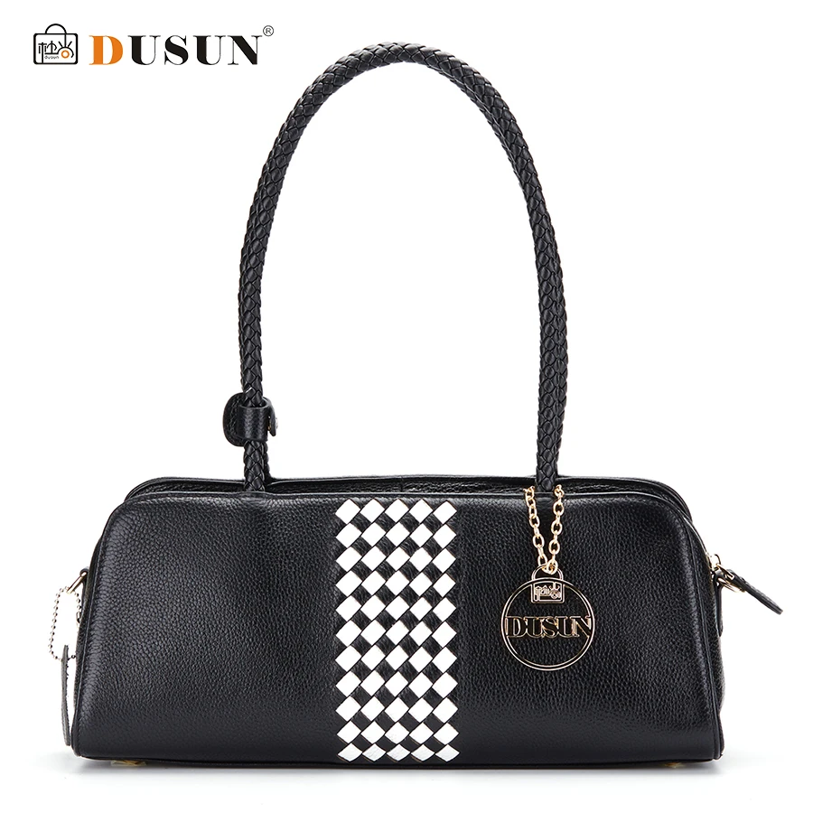 

DUSUN Luxury Handbags Women Bag Genuine Leather Women Messenger Bag Handbags Famous Brands Design Weave Handbags Bolsa Feminina