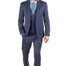 3 предмета(куртка+ брюки+ жилет), модные привлекательные мужские костюмы, официальные, два пуговицы, высокое качество