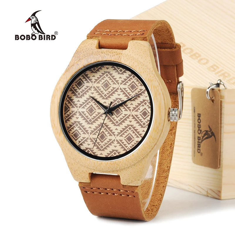 

BOBO BIRD Wood Wristwatches for Lovers Japan Majoy Movement Men's Fashion Brand Designer Bamboo Wooden Watches