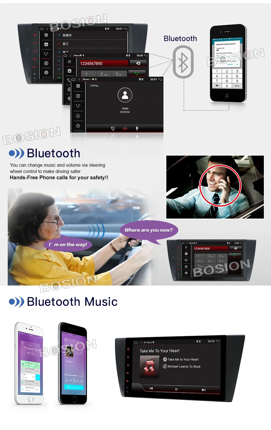 Sale Octa core 1 din android 9.0 car DVD multimedia for 2005-2012 BMW E90/E91/E92/E93 autoradio car stereo head units tape recorder 15