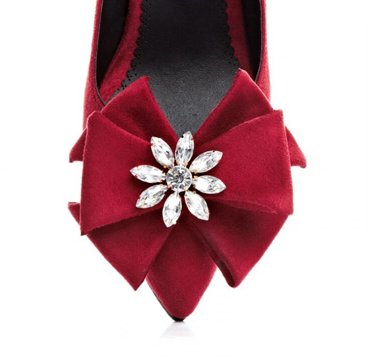 Kleine 62 Wies Yards Schuhe Mode Mit Frühling Wind Große 26 rot Hochhackigen W518 Bogen Frau Diamant Duftenden Schwarzes pqrFxp