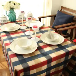 Лидер продаж Качество плед обеденный стол ткань хлопок для дома отель Свадебная скатерть прямоугольный Европейский Кухня Скатерть дома