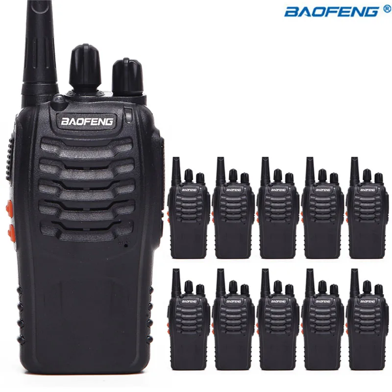 

10PCS Baofeng BF-888S Ham Radio 16Ch UHF 400-470NHZ Handheld Two way Radio bf888s walkie talkie CB Radio with 10 Headsets