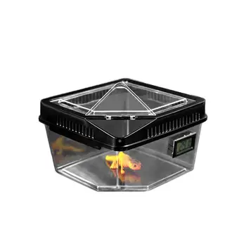 

Newset Reptile Living Box Snake Spider Lizard Beetle Insect Acrylic Breeding Box With Temperature Breeding Live Food Feeding Box