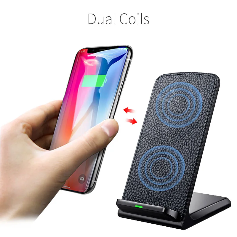 Беспроводное зарядное устройство Qi 10 Вт для iPhone XR XS Max X 8 Plus Samsung Galaxy S9 S8|Зарядные