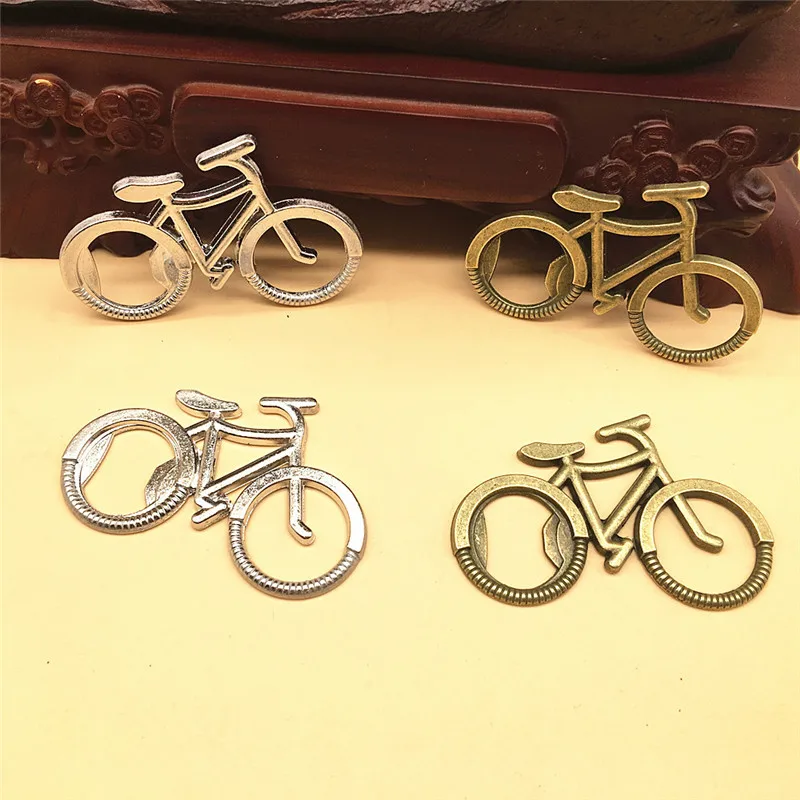 

100pcs/lot Bicycle Metal Beer Bottle Opener Cute key rings for bike lover Wedding Anniversary Party Gift Bike keychain Brand New