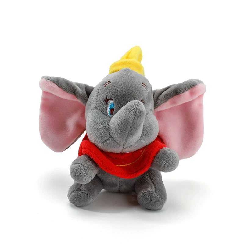 12 см Подвеска Dumbo Peluche, Мультяшные мягкие животные, игрушечные Слоны, плюшевые игрушки для детей, детская сумка для девочек, брелок для ключей