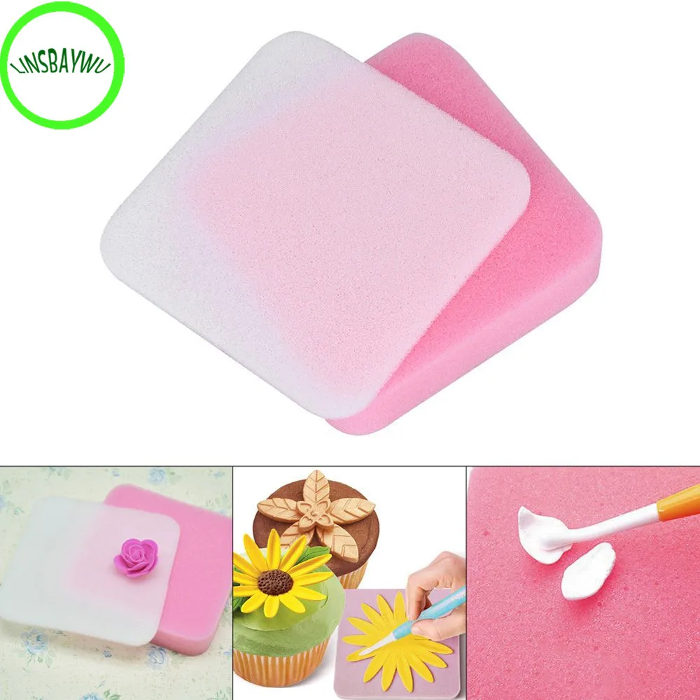 20F 2 Pcs Fondant Cake Chocolate Sugar Flower Drying Foam Decorating