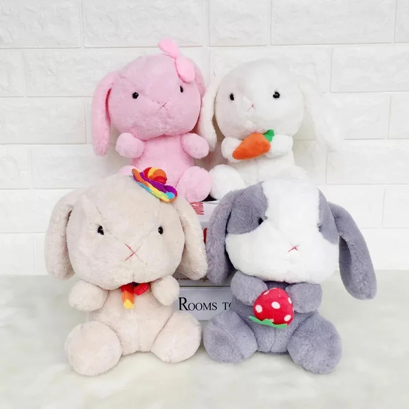 Cartoon Cute lop rabbit stuffed plush toys doll baby girl children