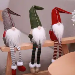 Мультфильм Санта Клаус Безликий игрушки куклы новогодних подвесных украшений украшения детей Рождественский подарок Новый год поставки