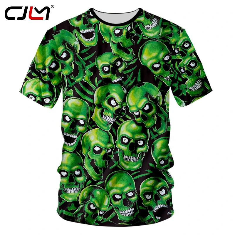 CJLM Polyester O Neck Tshirt Man HipHop 
