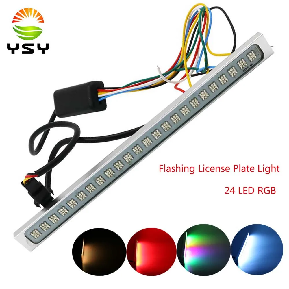 Y 1x New Car Width Lamp Turn Signal Light Led Tail Light Bar Flashing