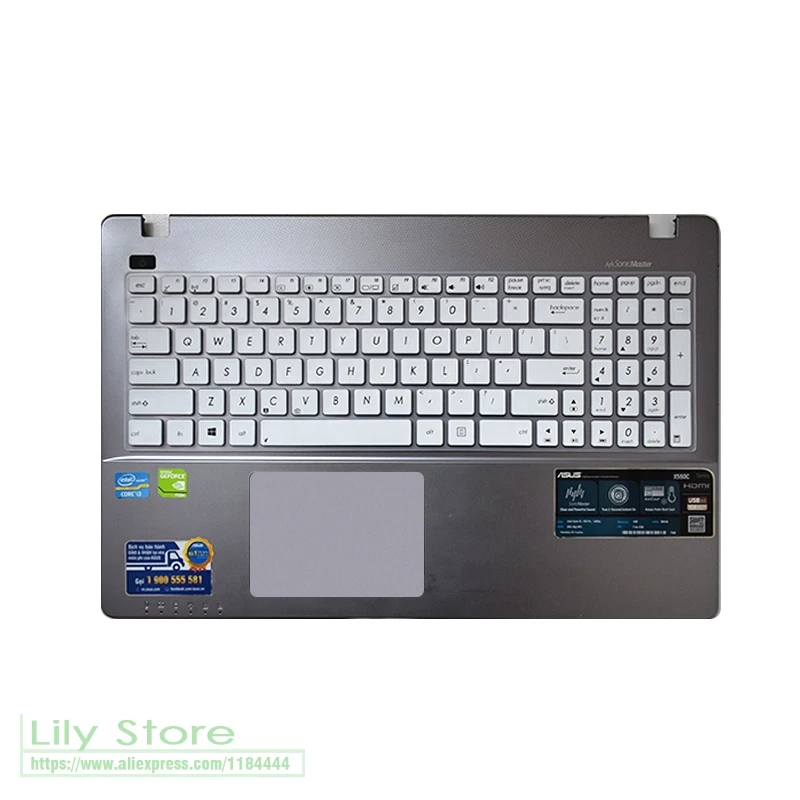 Силиконовый защитный чехол для клавиатуры ноутбука Asus X556U A55X A56C A73 A550X A550C A550JK