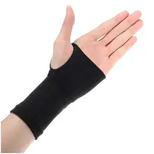 Пара фиксатор большого пальца Carpal туннель запястья эластичные руки Поддержка ремни для бандажа сжатия, черный