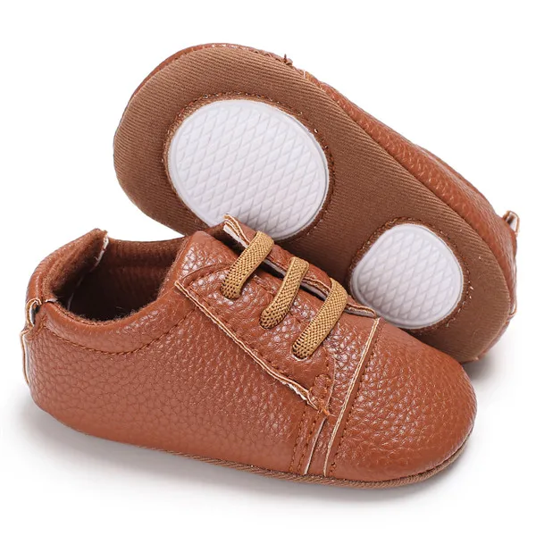 Handsome White boys girls shoes kids baby Firstwalker Sport sneakers